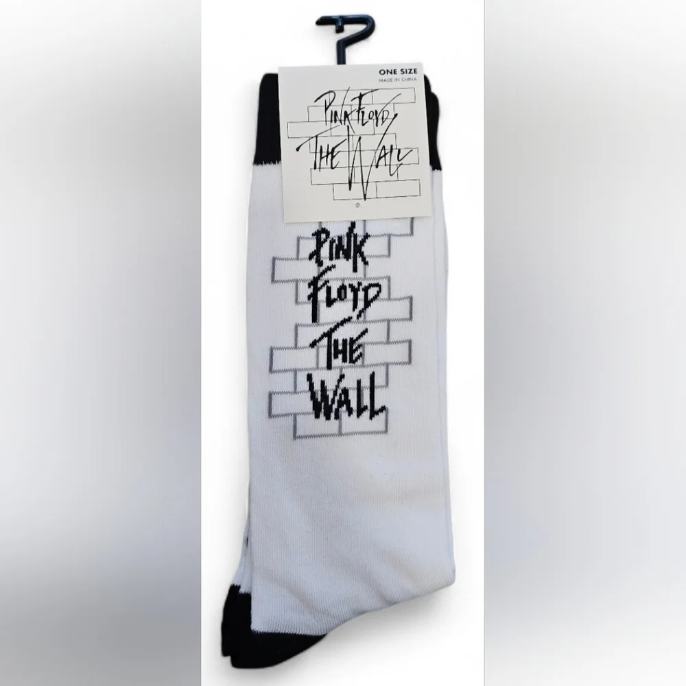 Pink Floyd The Wall Black and White Adult Socks. New - Picture 1 of 3